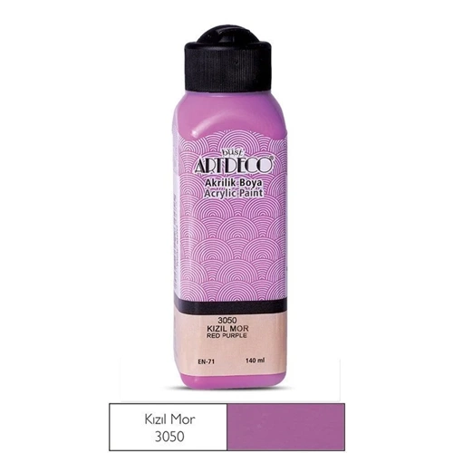 AKRİLİK BOYA-140ML.ARTDECO*3050-KIZIL MOR