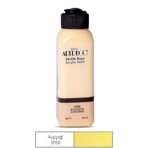 AKRİLİK BOYA-140ML.ARTDECO*3058-AYÇİÇEĞİ