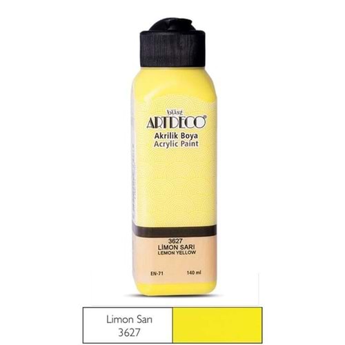 AKRİLİK BOYA-140ML.ARTDECO*3627-LİMON SARI