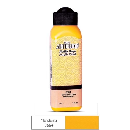 AKRİLİK BOYA-140ML.ARTDECO*3664-MANDALİNA