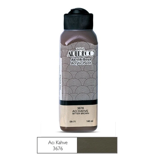 AKRİLİK BOYA-140ML.ARTDECO*3676-ACI KAHVE