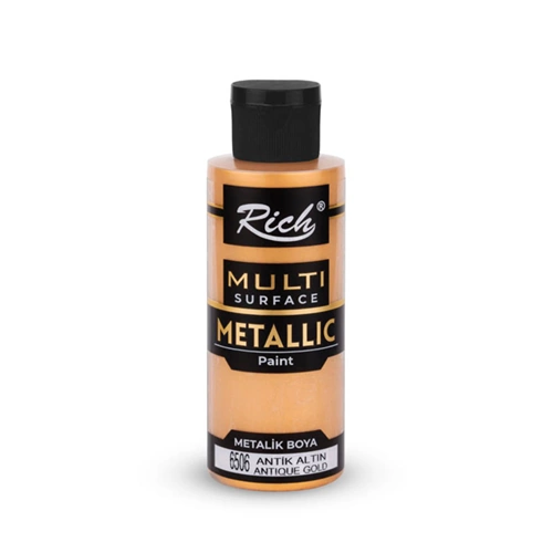 AKRİLİK BOYA-METALİK 120CC.RİCH*726-ANTİK ALTIN