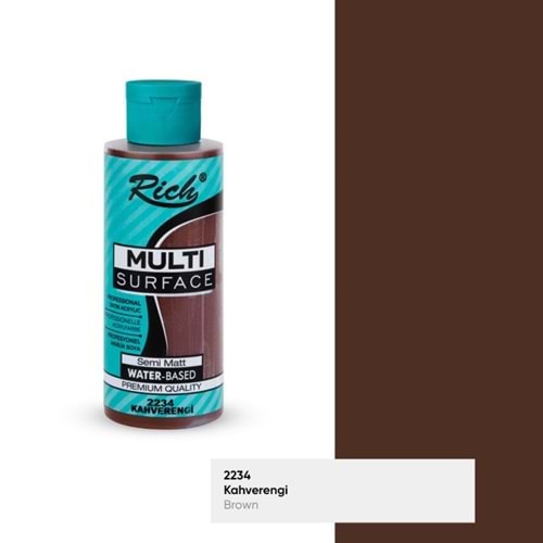 AKRİLİK BOYA-MULTİ SURFACE 120CC.RİCH*2234-K.RENGİ