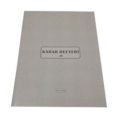 KARAR DEFTERİ*40YP