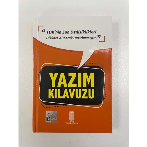 ATA YAY-YAZIM KILAVUZU*SERT KAPAK