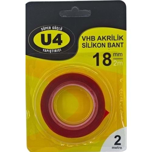 BANT-VHB U4 AKRİLİK SLİKON*18MM 2MT