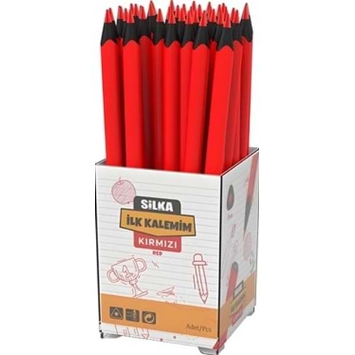 BAŞLANGIÇ KALEMİ-SİLKA JUMBO DARK PKT*40-KIRMIZI