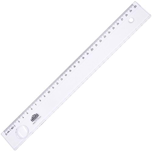 CETVEL-HATAS BÜRO CETVELİ MERCEKLİ 30CM