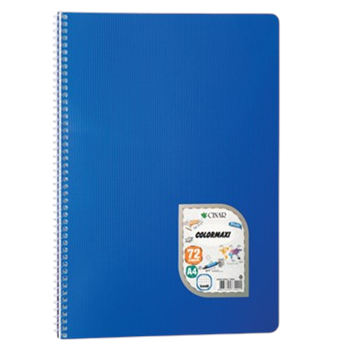 DEFTER-A5 COLORMAXI 72YP.SPİRALLİ PP.KAPAK*DÜZ