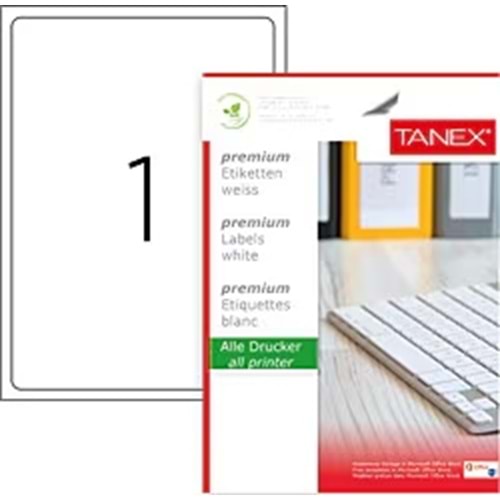 ETİKET-A4 LASER TW-2000 1/1 PKT*100