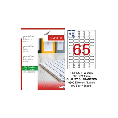 ETİKET-A4 LASER 1/65 PKT*100