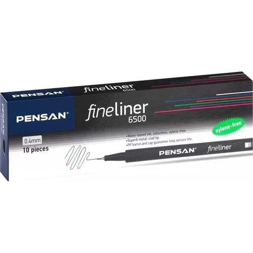 FİNELİNER KALEM-PENSAN PKT*10-KIRMIZI