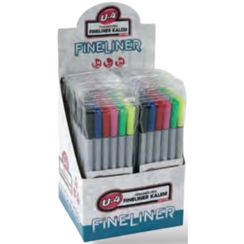FİNELİNER KALEM-U4 PKT*6-KARIŞIK RENK