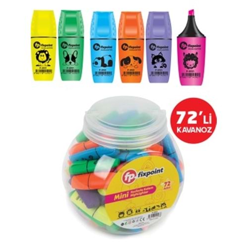 FOSFORLU KALEM- FİXPOİNT MİNİ KAVANOZ PKT*72