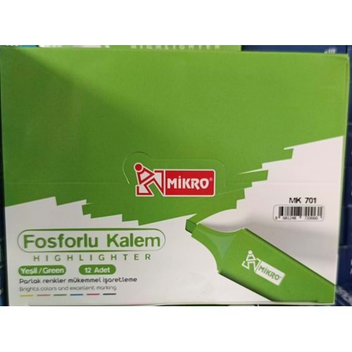 FOSFORLU KALEM-MİKRO PKT*12-YEŞİL