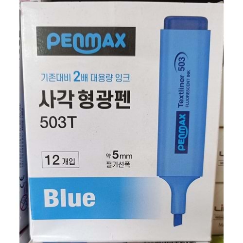 FOSFORLU KALEM-PENMAX PKT*12-MAVİ