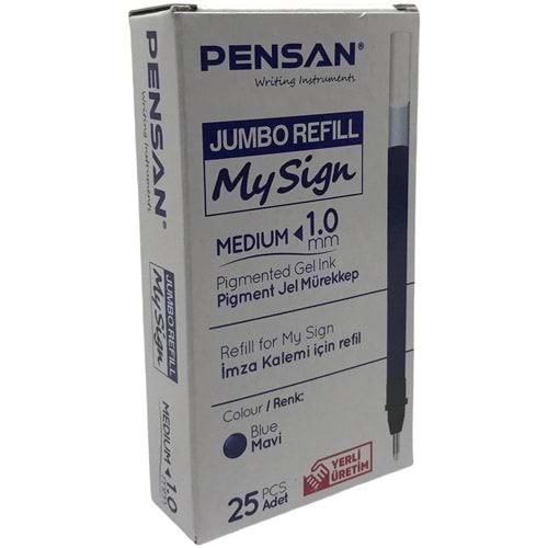 ROLLER KALEM YEDEĞİ-PENSAN MY SİGN PKT*25 MAVİ