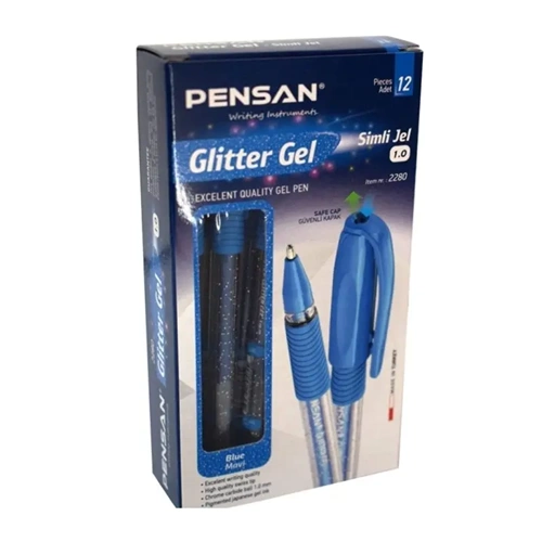 JEL KALEM-PENSAN SİMLİ PKT*12-MAVİ