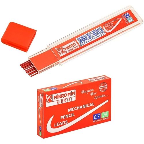 KALEM UCU-MİKRO 2B 60MM 0.7 PKT*24 KIRMIZI