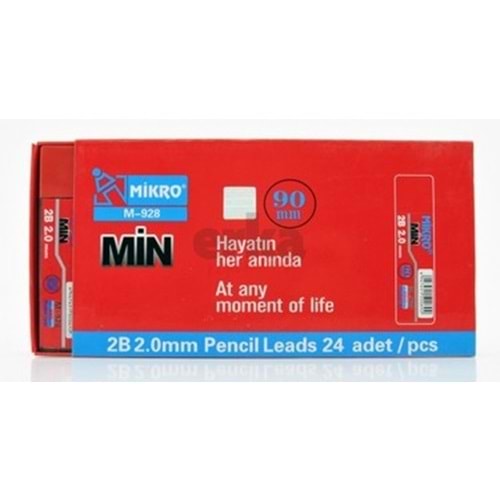 KALEM UCU-MİKRO 90MM.2.0 PKT*24 KIRMIZI