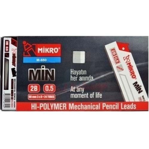 KALEM UCU-MİKRO MİN 2B 60MM.120'Lİ PKT*12 0,5
