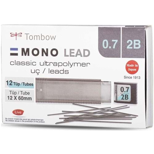 KALEM UCU-TOMBOW 60MM.MONO LEAD 0.7MM PKT*12