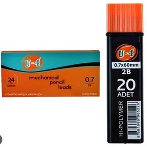 KALEM UCU-U4 2B 60MM 0.7 PKT*24