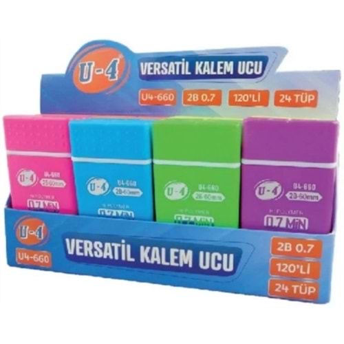 KALEM UCU-U4 2B 60MM 0.7 PKT*24