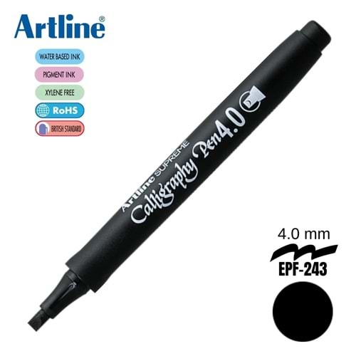 KALİGRAFİ KALEMİ-ARTLİNE SİYAH*4.0