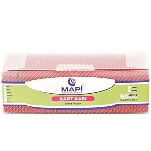 KART KABI-MAPİ YATAY PKT*50-KIRMIZI