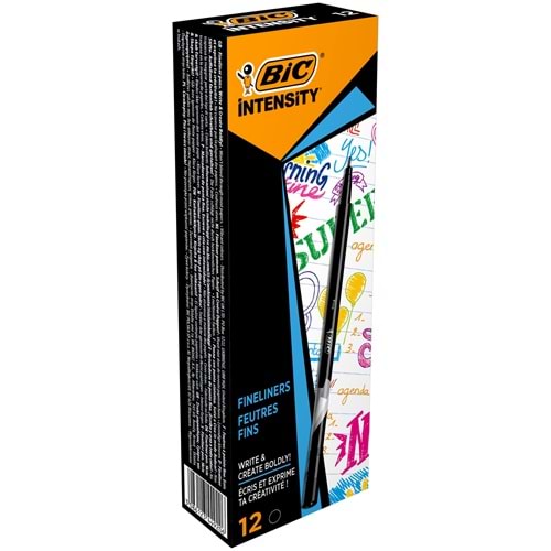 KEÇELİ KALEM-BİC İNTENSİTY LİNER 0,4MM PKT*12-SİYAH