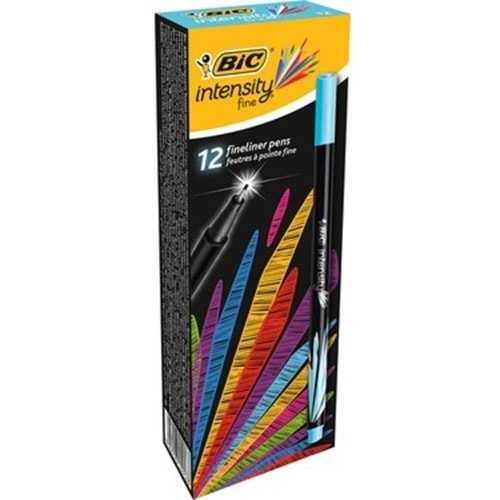 KEÇELİ KALEM-BİC İNTENSİTY LİNER 0,8MM PKT*12-TURKUAZ