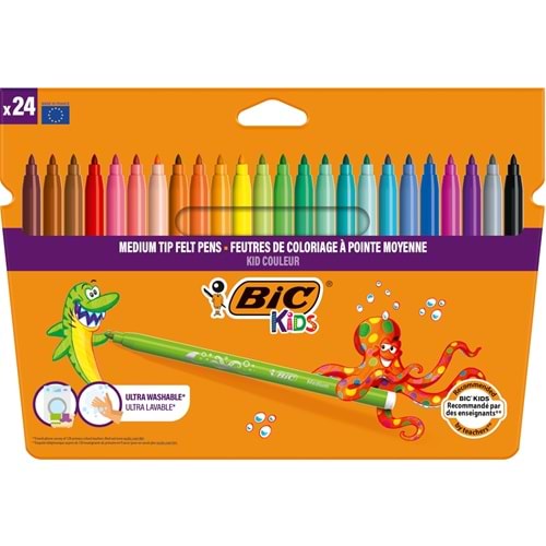 KEÇELİ KALEM-BİC KİDS COULOUR PKT*24