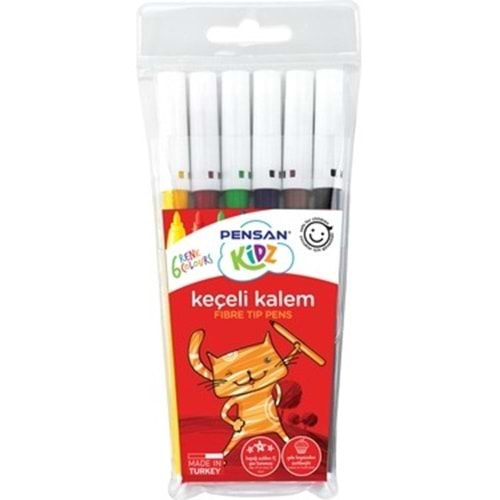 KEÇELİ KALEM-PENSAN KİDZ PKT*6