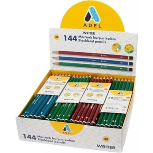 KIRMIZI KURŞUN KALEM-ADEL BASİC PKT*144