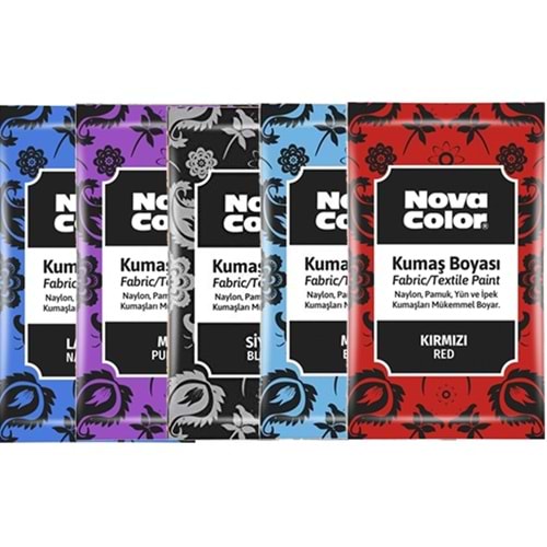 KUMAŞ BOYASI-TOZ NOVA COLOR 12GR.PKT*12-TURUNCU