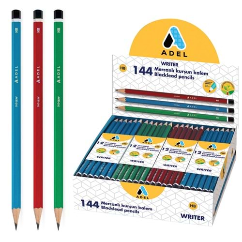 KURŞUN KALEM-ADEL WRİTER MERCANLI PKT*12