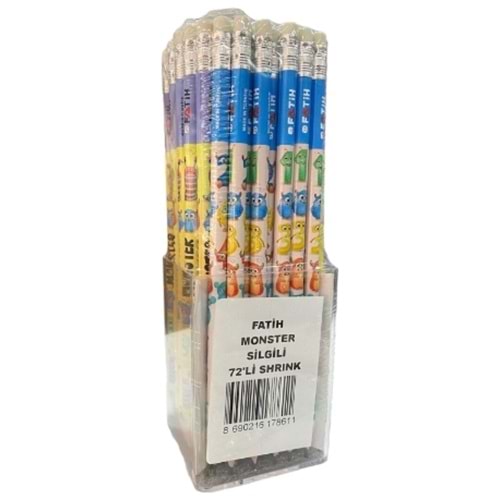 KURŞUN KALEM-FATİH MONSTER PKT*72 SİLGİLİ