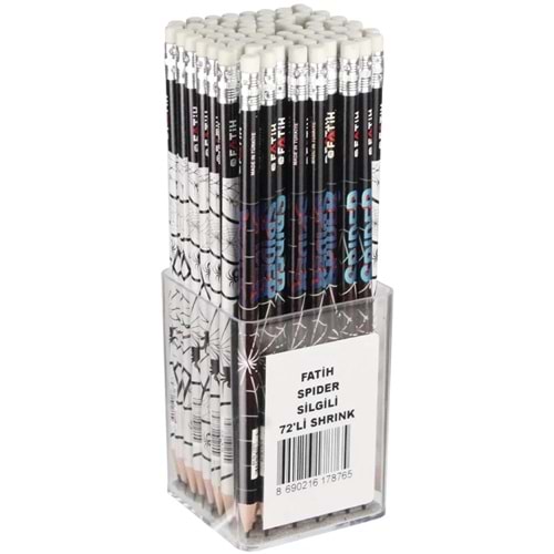 KURŞUN KALEM-FATİH SPIDER PKT*72 SİLGİLİ