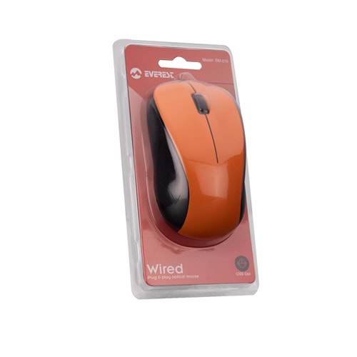 MOUSE-OPTİK SM-215 1200DPI *TURUNCU