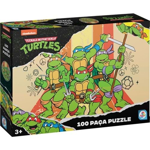PUZZLE-100 PARÇA*NİNJA KAPLUMBAĞALAR