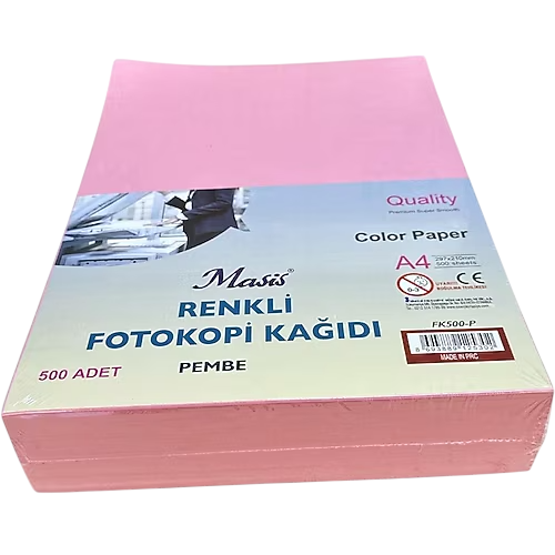 RENKLİ FOTOKOPİ KAĞIDI -A4 MASİS PKT*500-FOSFORLU FUŞYA