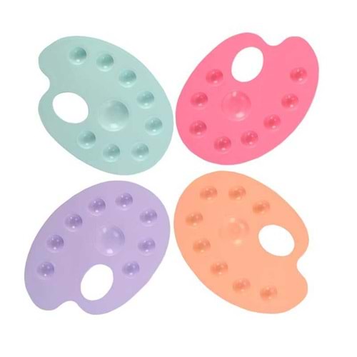 RESİM PALETİ-OPS 19CM RENKLİ PKT*24