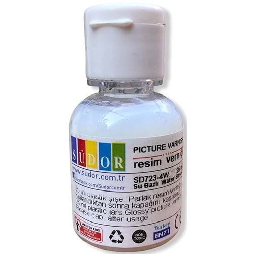 RESİM VERNİĞİ-SÜDOR SU BAZLI 25ML.