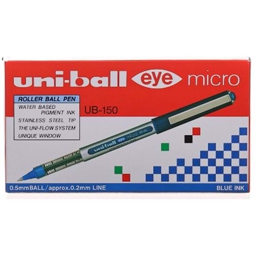 ROLLER-UNİ-BALL EYE MİCRO 0,5MM.PKT*12 -MAVİ