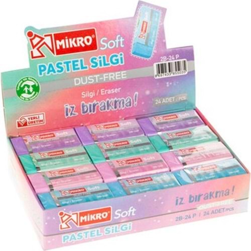 SİLGİ-MİKRO PASTEL SOFT PKT*24