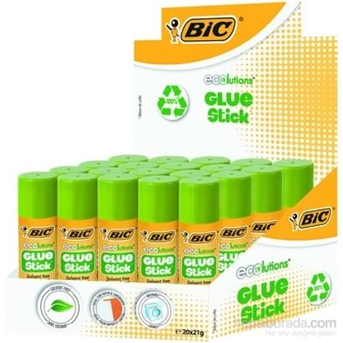 STİCK YAPIŞTIRICI-BİC ECO GLUE 21GR PKT*20
