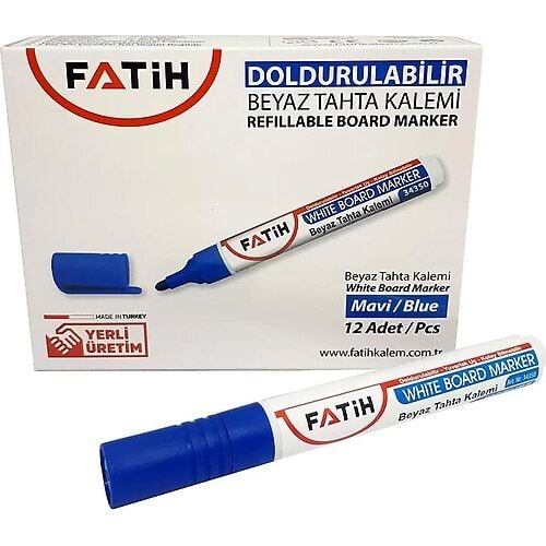 TAHTA KALEMİ-FATİH D.BİLİR PKT*12-MAVİ