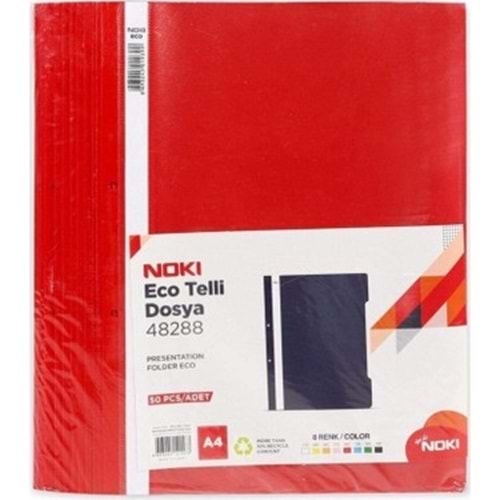 TELLİ DOSYA-NOKI EKO.PKT*50*KIRMIZI