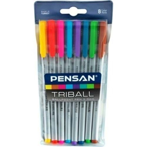 TÜKENMEZ KALEM TRIBALL-PENSAN 1.0 RENKLİ PKT*8